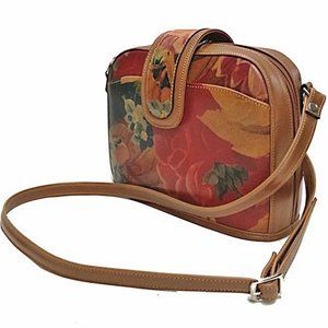 New without tags - Argentine Floral Cross Body Bag - 100% Genuine Leather